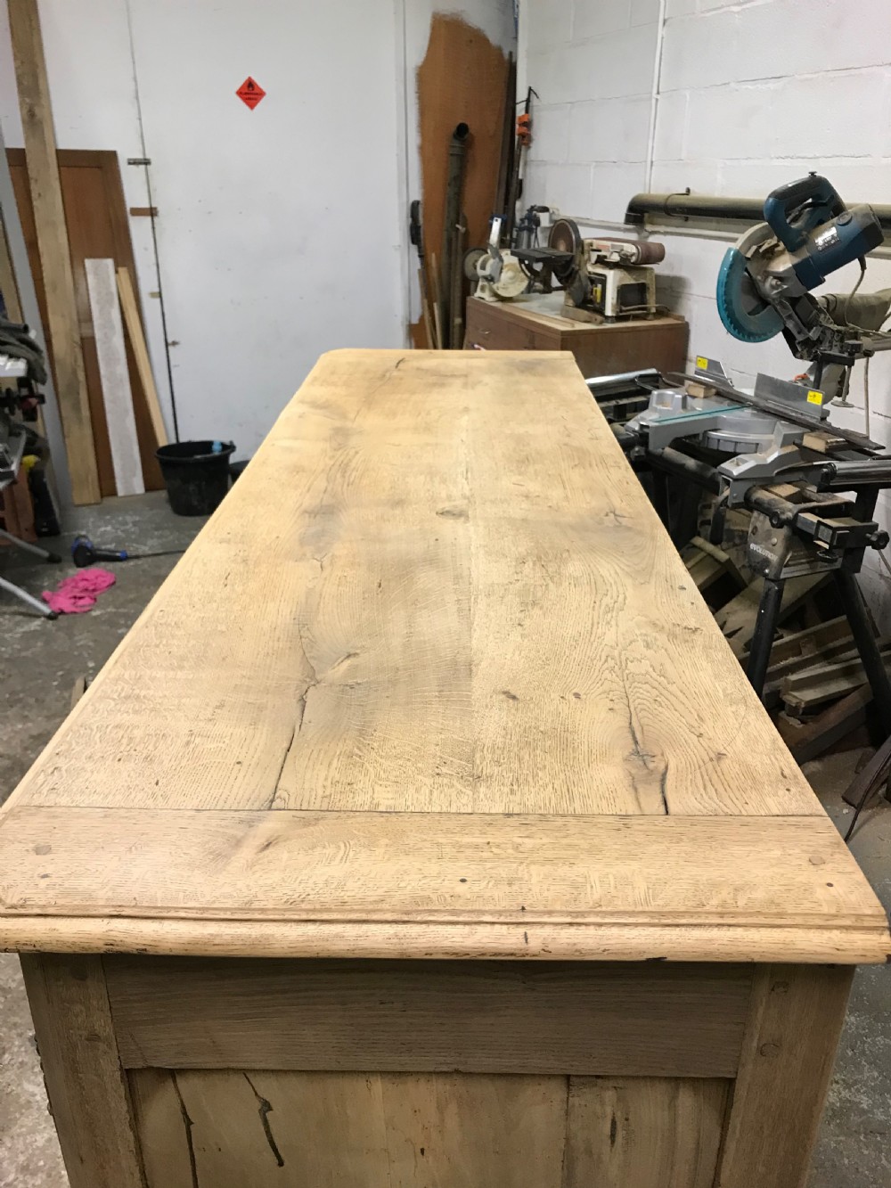 Antique scrubbed oak sideboard  View XII