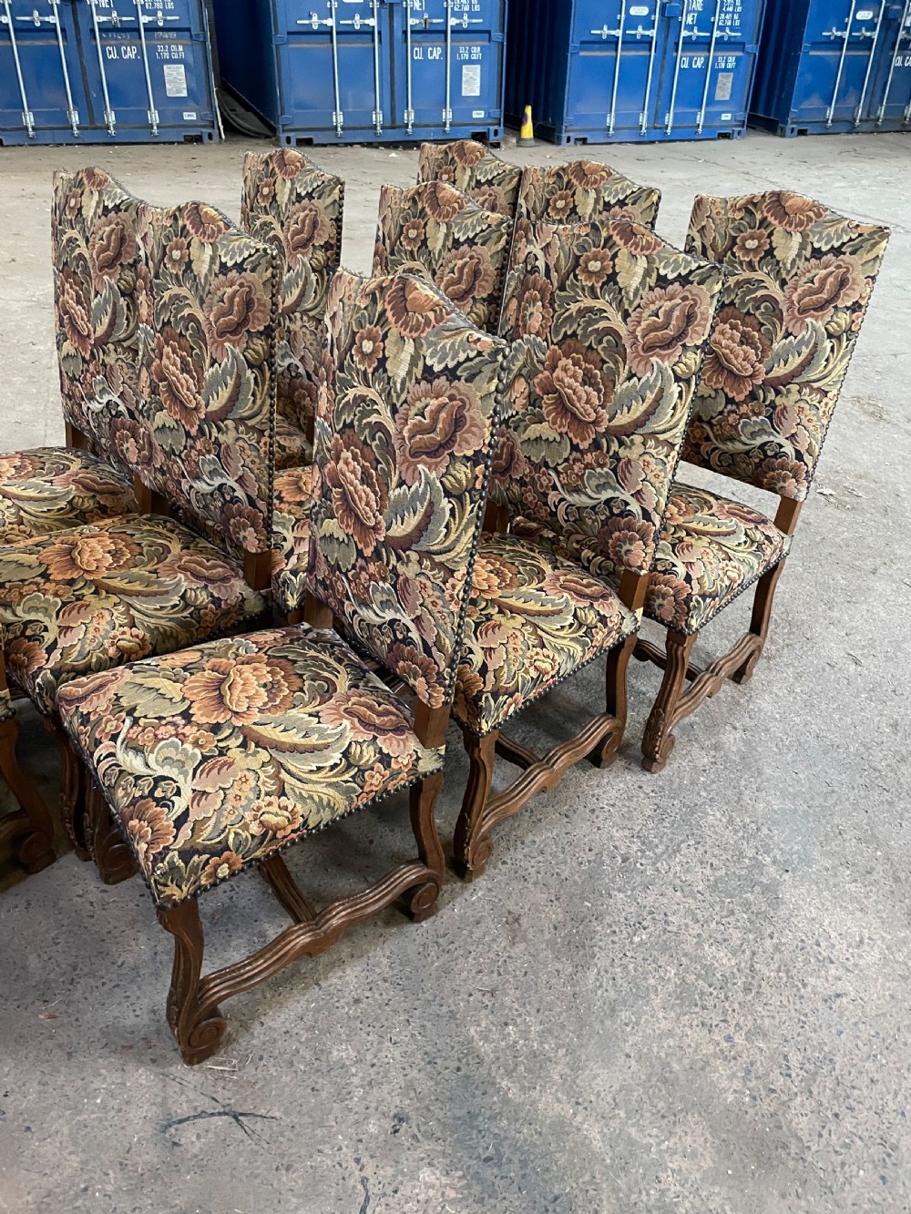 Set of 10 high backed chairs  View II