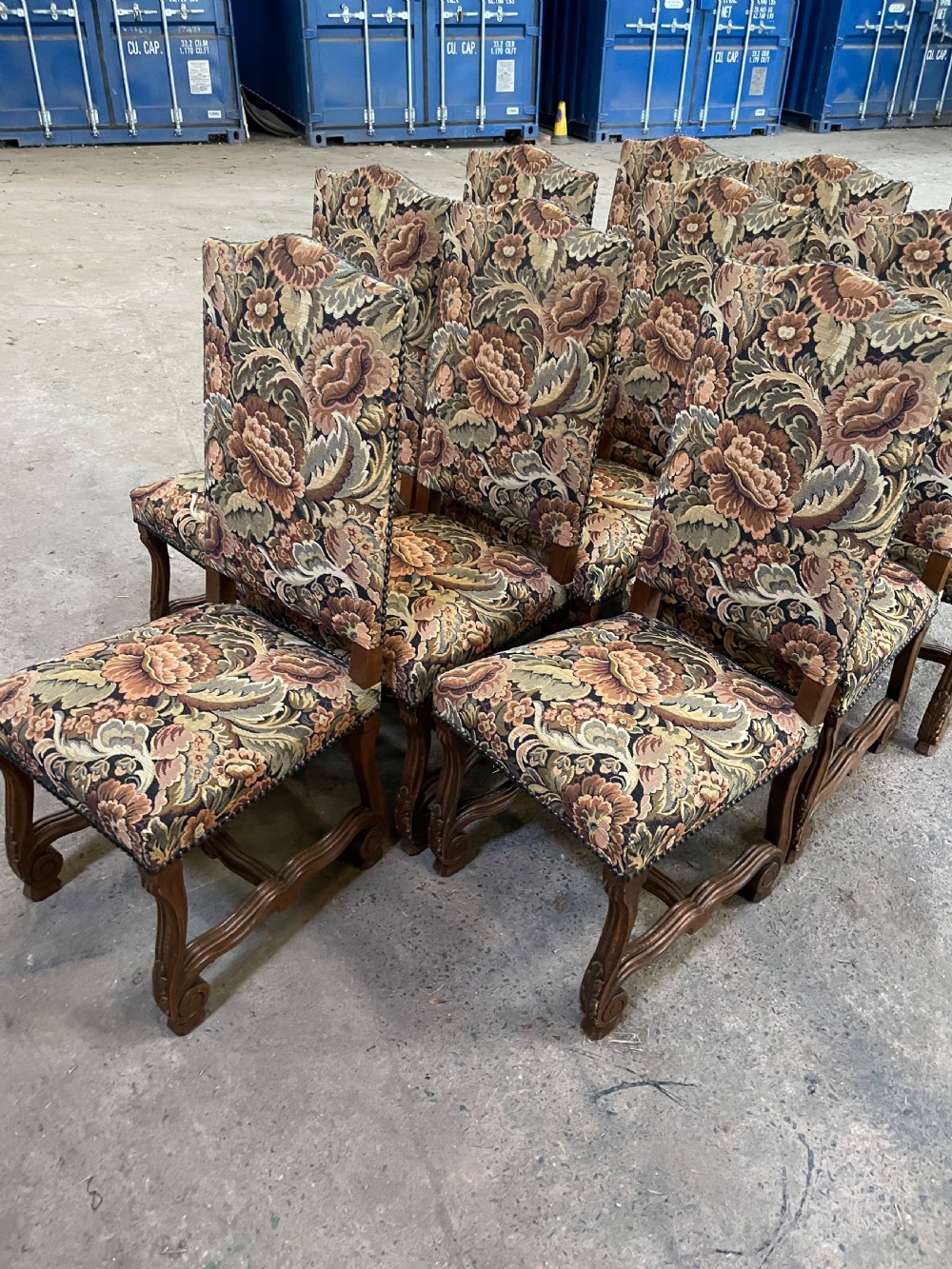 Set of 10 high backed chairs  View IV