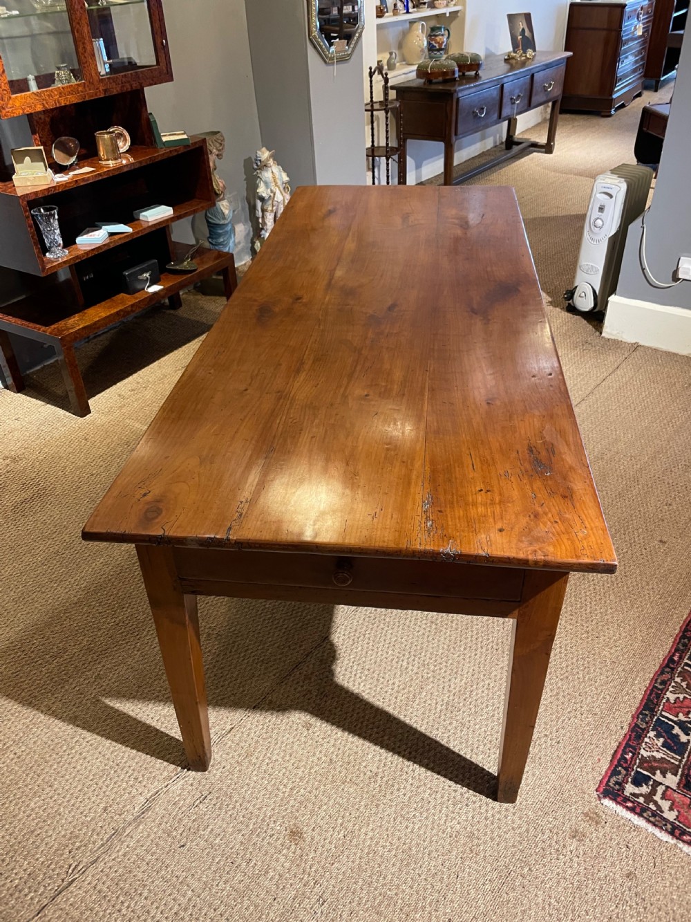 Cherry wood farm house table  View II