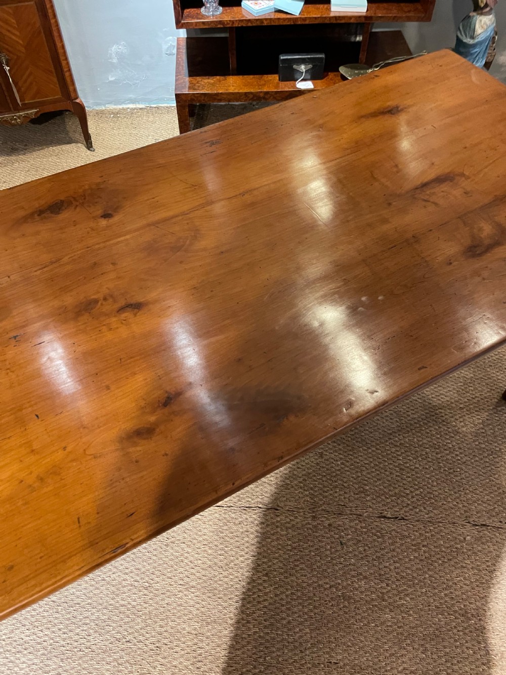 Cherry wood farm house table  View V