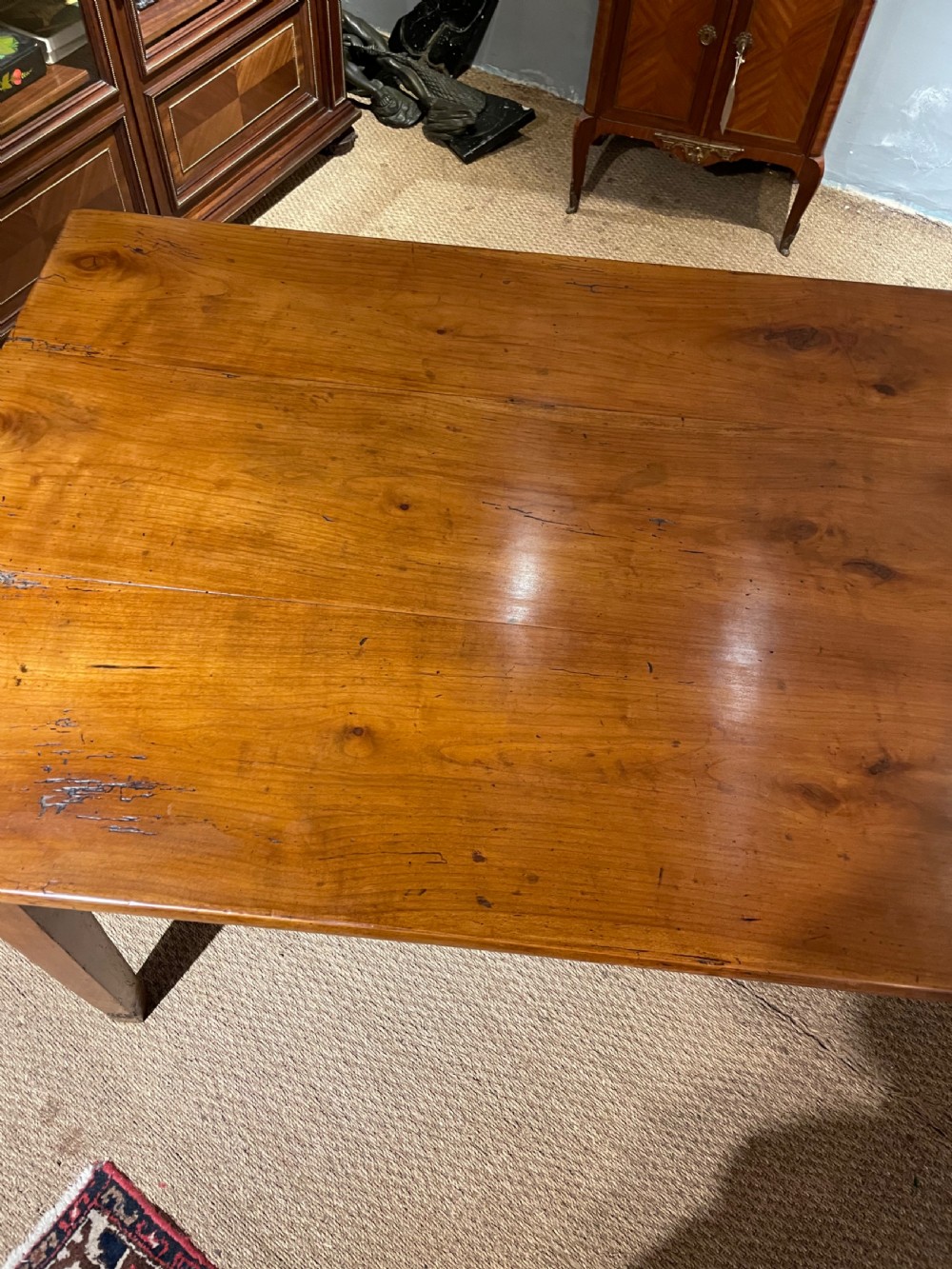 Cherry wood farm house table  View VI
