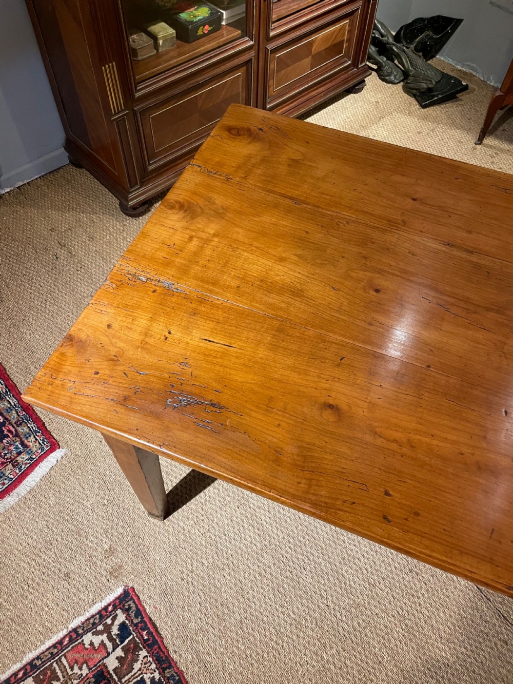 Cherry wood farm house table  View VII