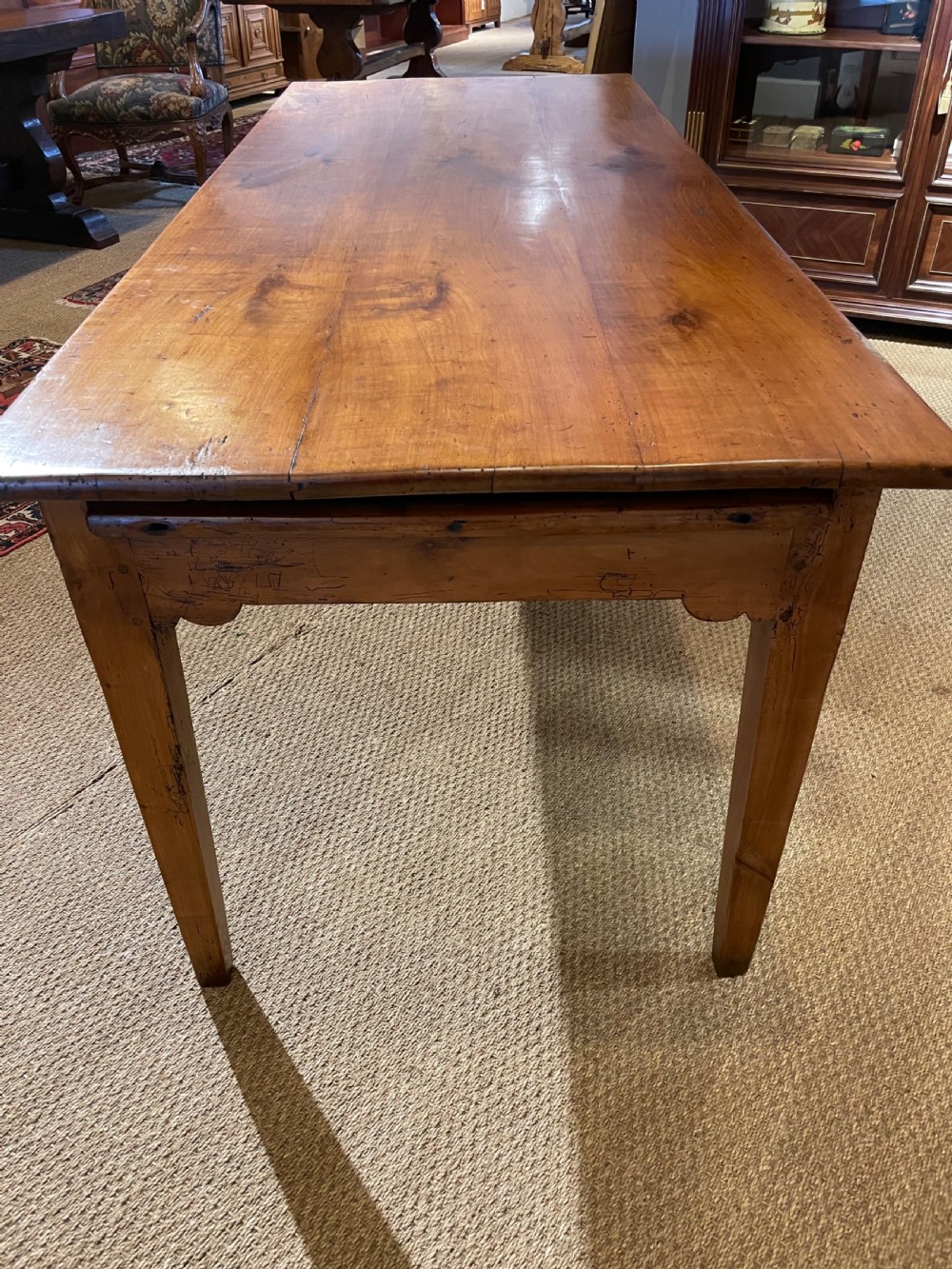 Cherry wood farm house table  View X
