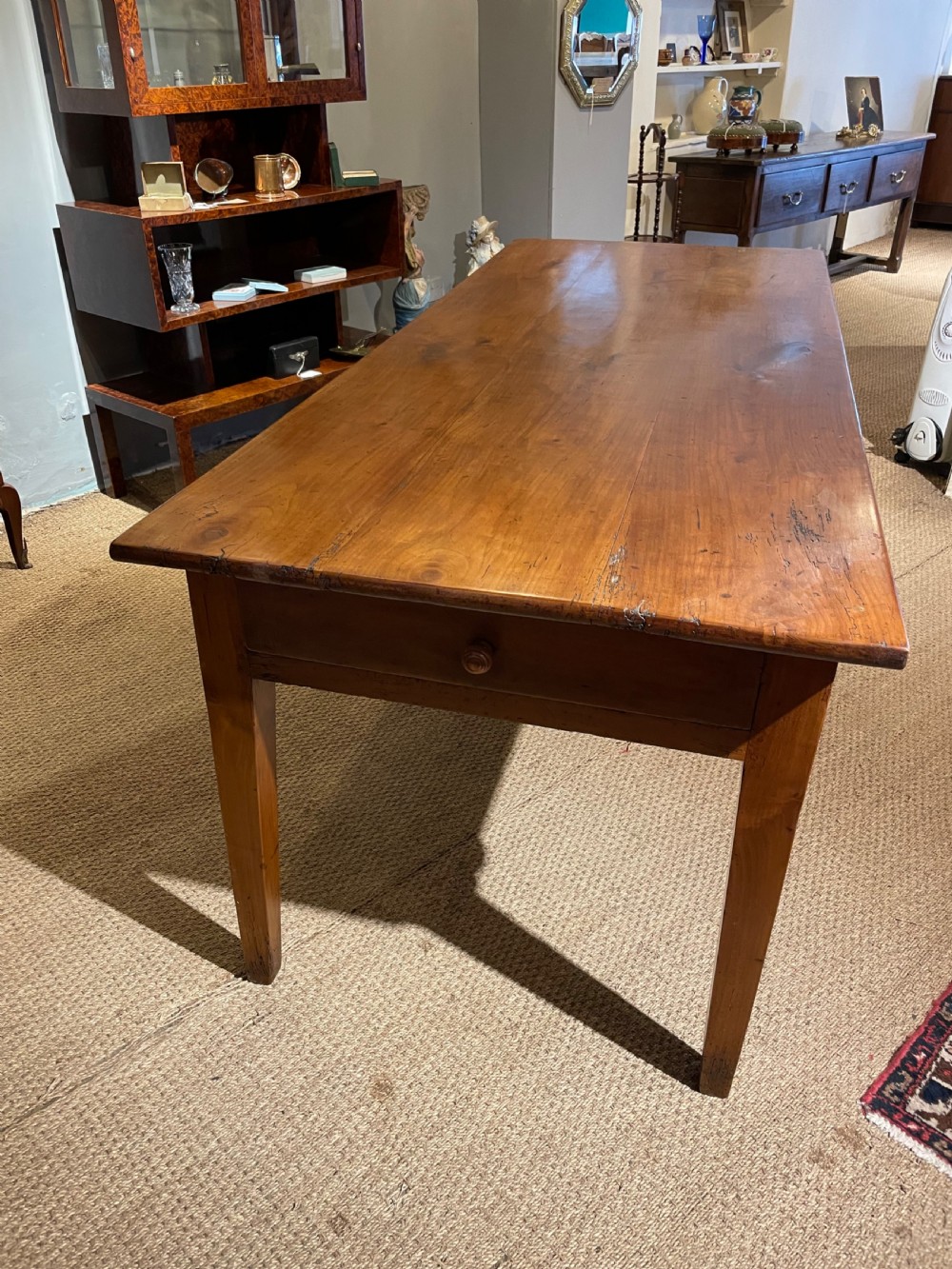 Cherry wood farm house table  View XIII