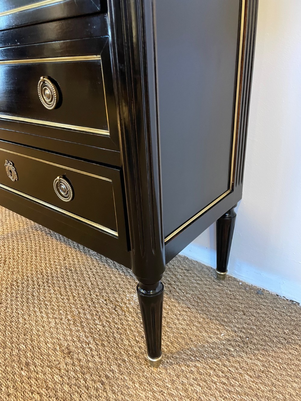 Ebonised Louis XVI style semainier /chest of drawers  View VII