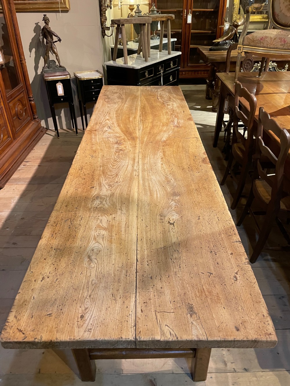 Elm farmhouse table 