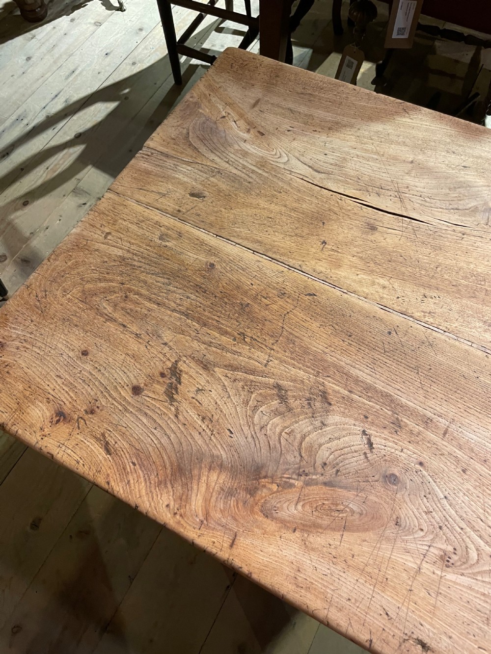 Elm farmhouse table  View VI