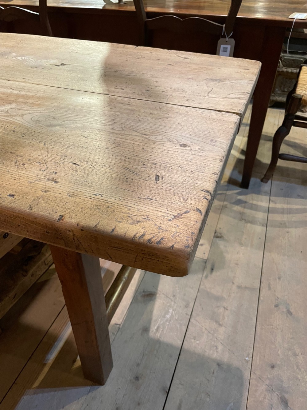 Elm farmhouse table  View X