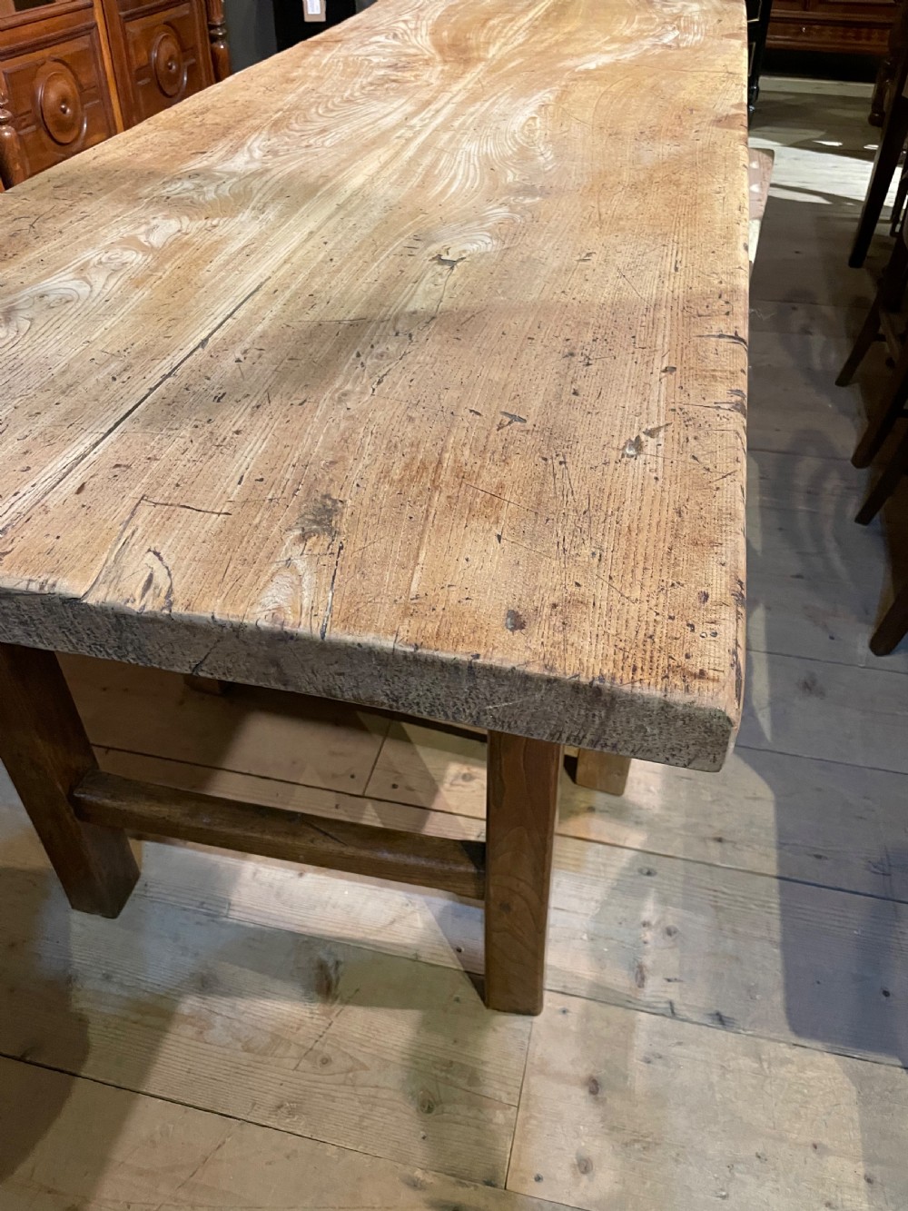 Elm farmhouse table  View XI