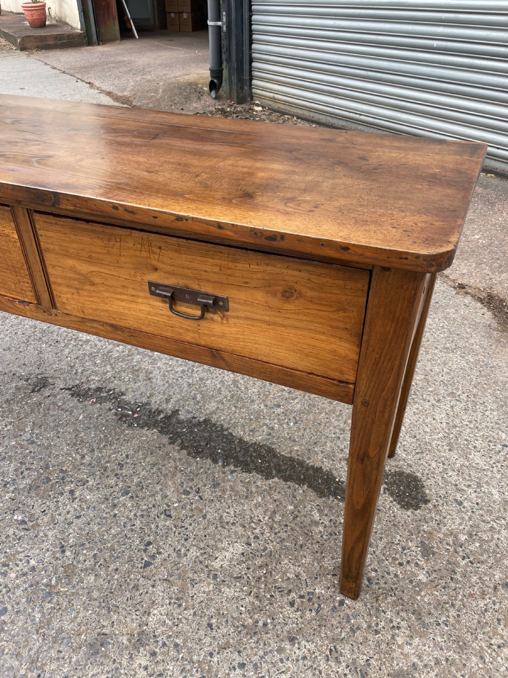 Chestnut 3 drawer dresser base  View II