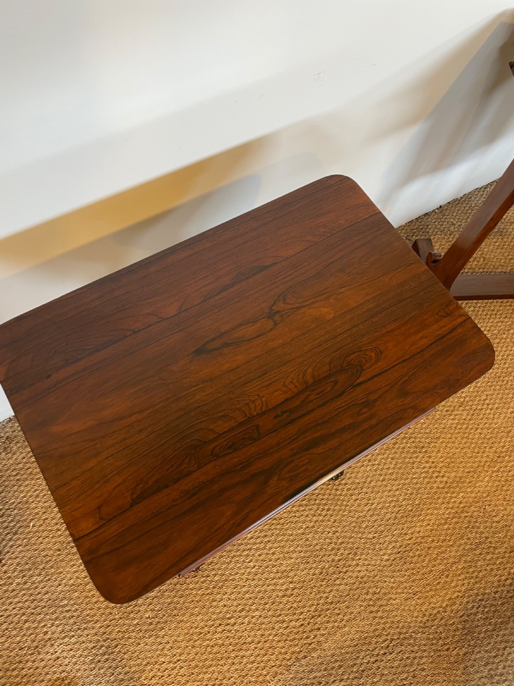 Antique rosewood sewing table / lamp table View VI