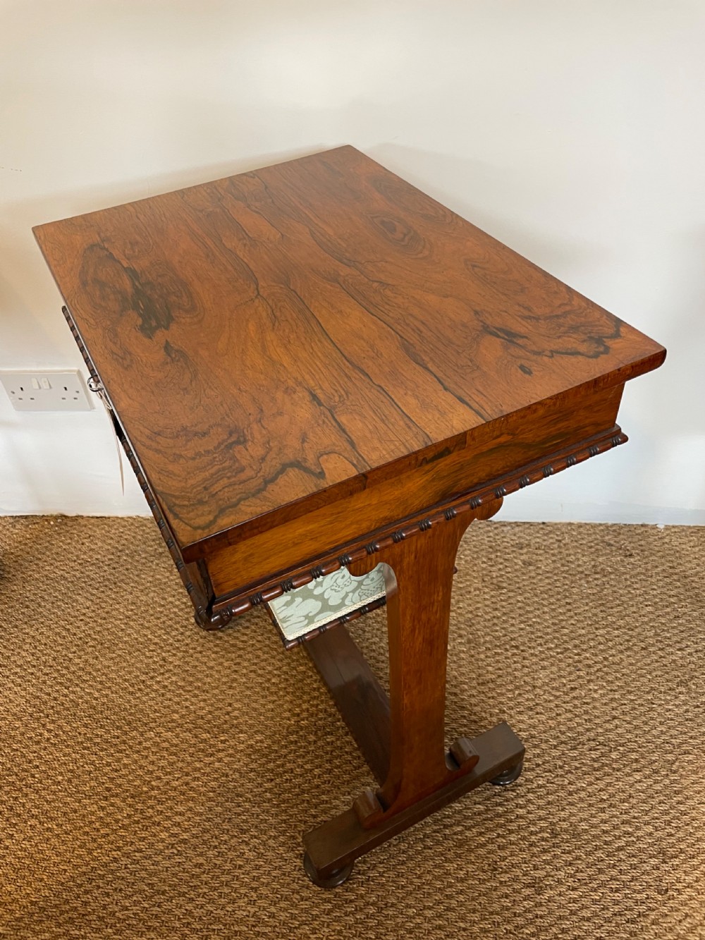Victorian pale rosewood worktable View VIII