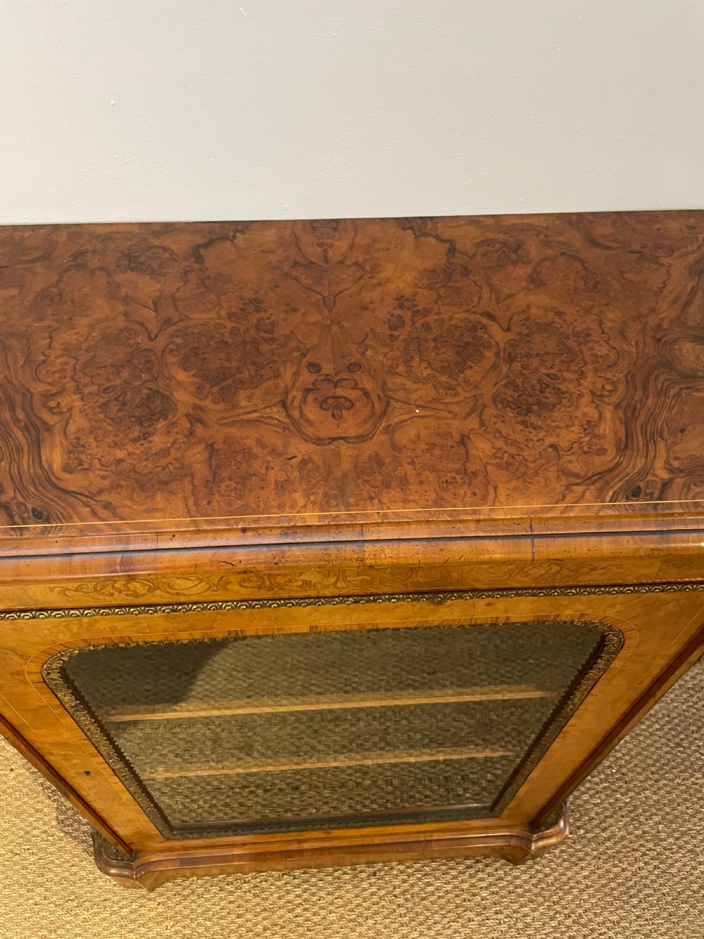 Walnut pier cabinet / bookcase  View III