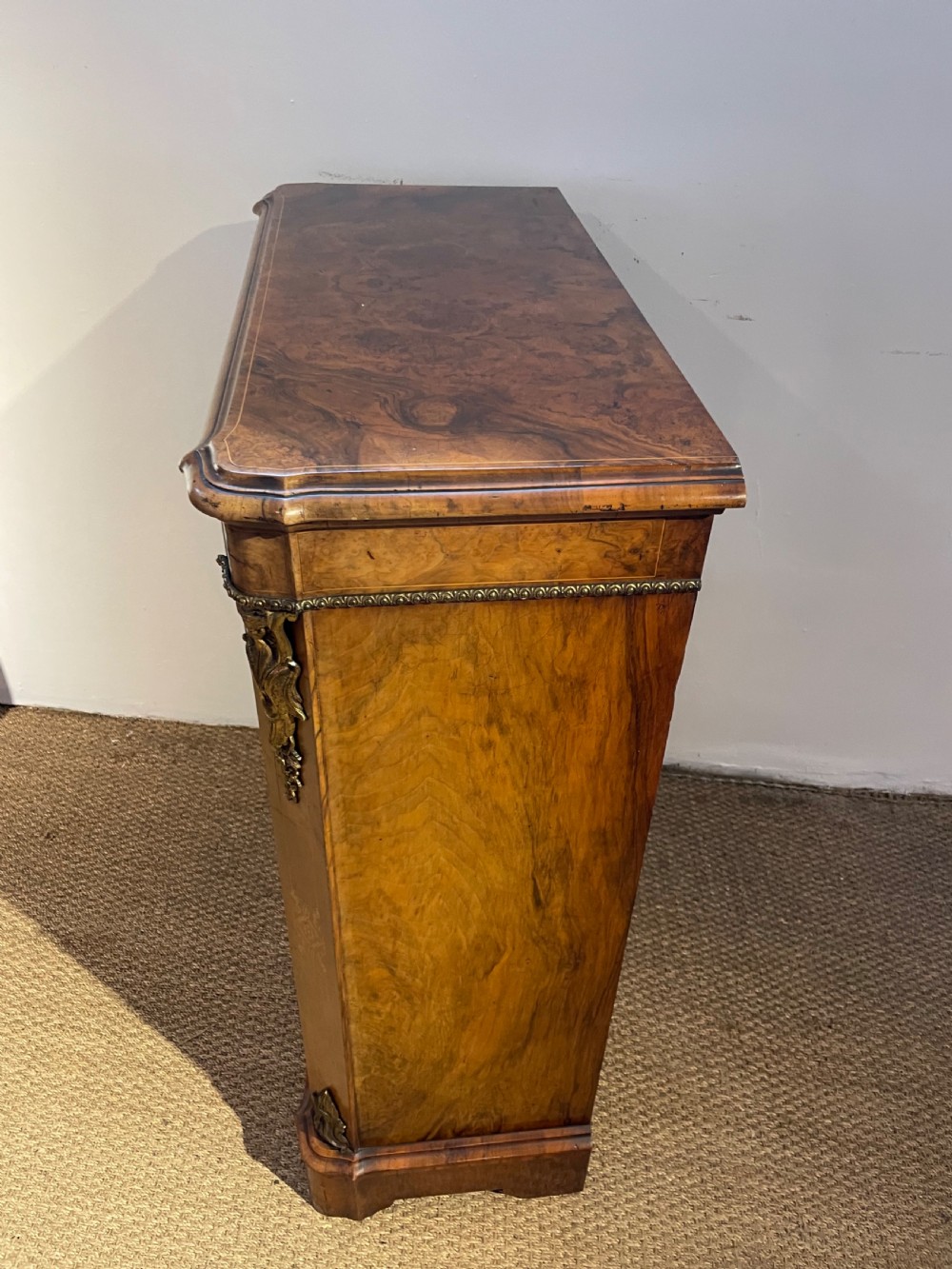 Walnut pier cabinet / bookcase  View VII