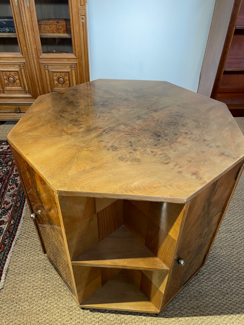 Large Art Deco centre table / bookcase  View II