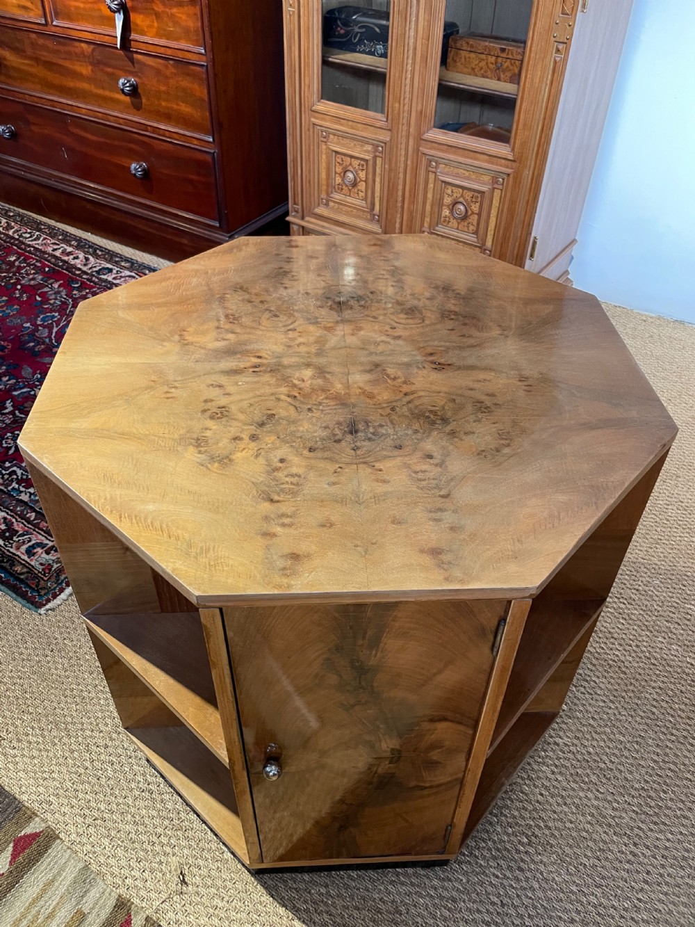 Large Art Deco centre table / bookcase  View III