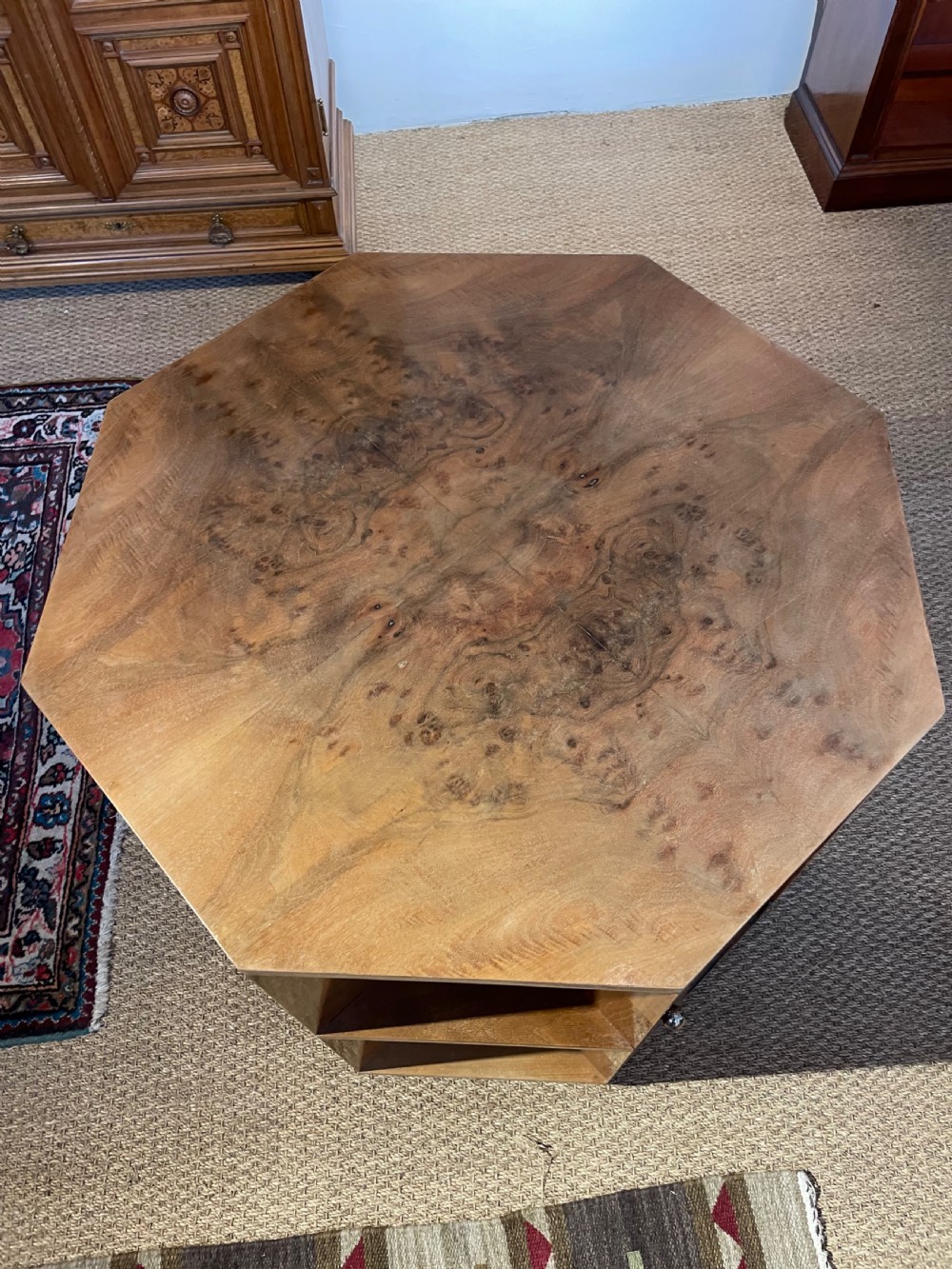 Large Art Deco centre table / bookcase  View V