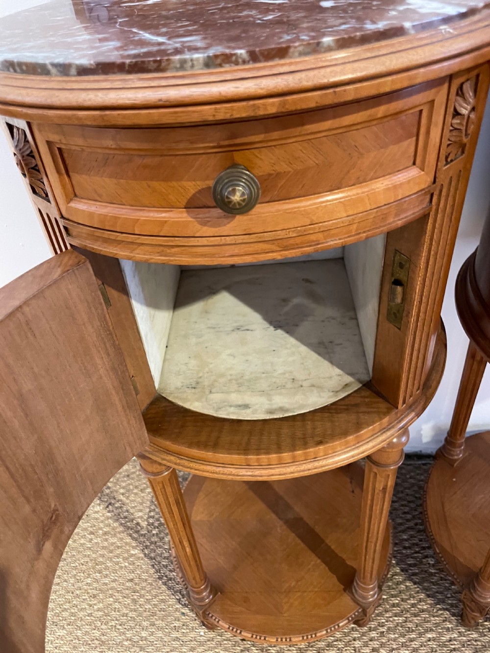Pair of walnut bedside cabinets  View VII