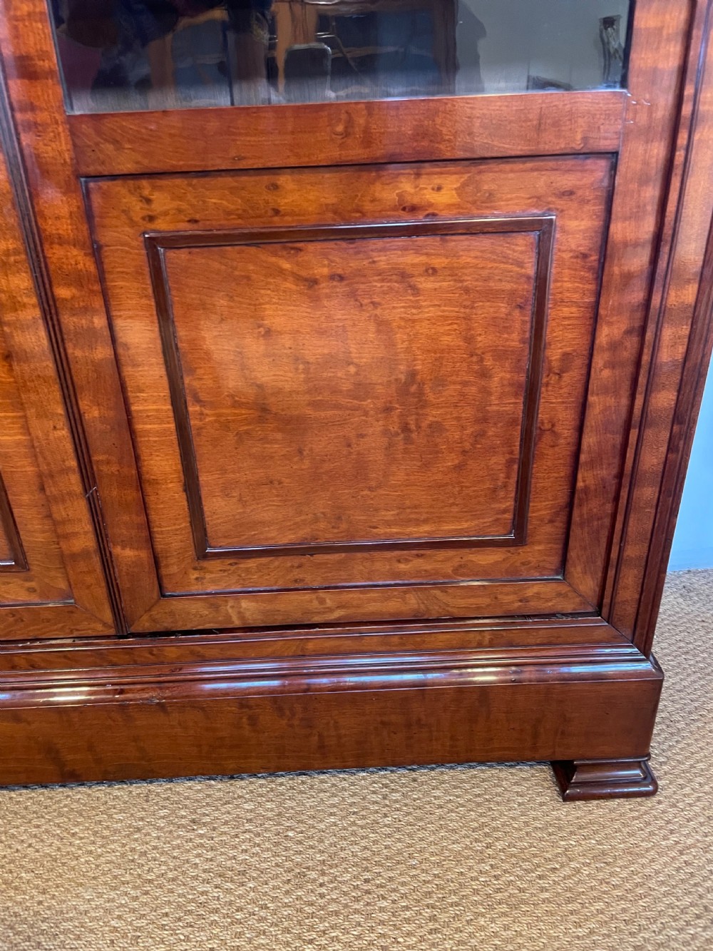 Mahogany 2 door bookcase  View II
