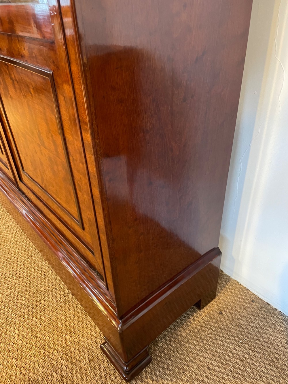 Mahogany 2 door bookcase  View IV