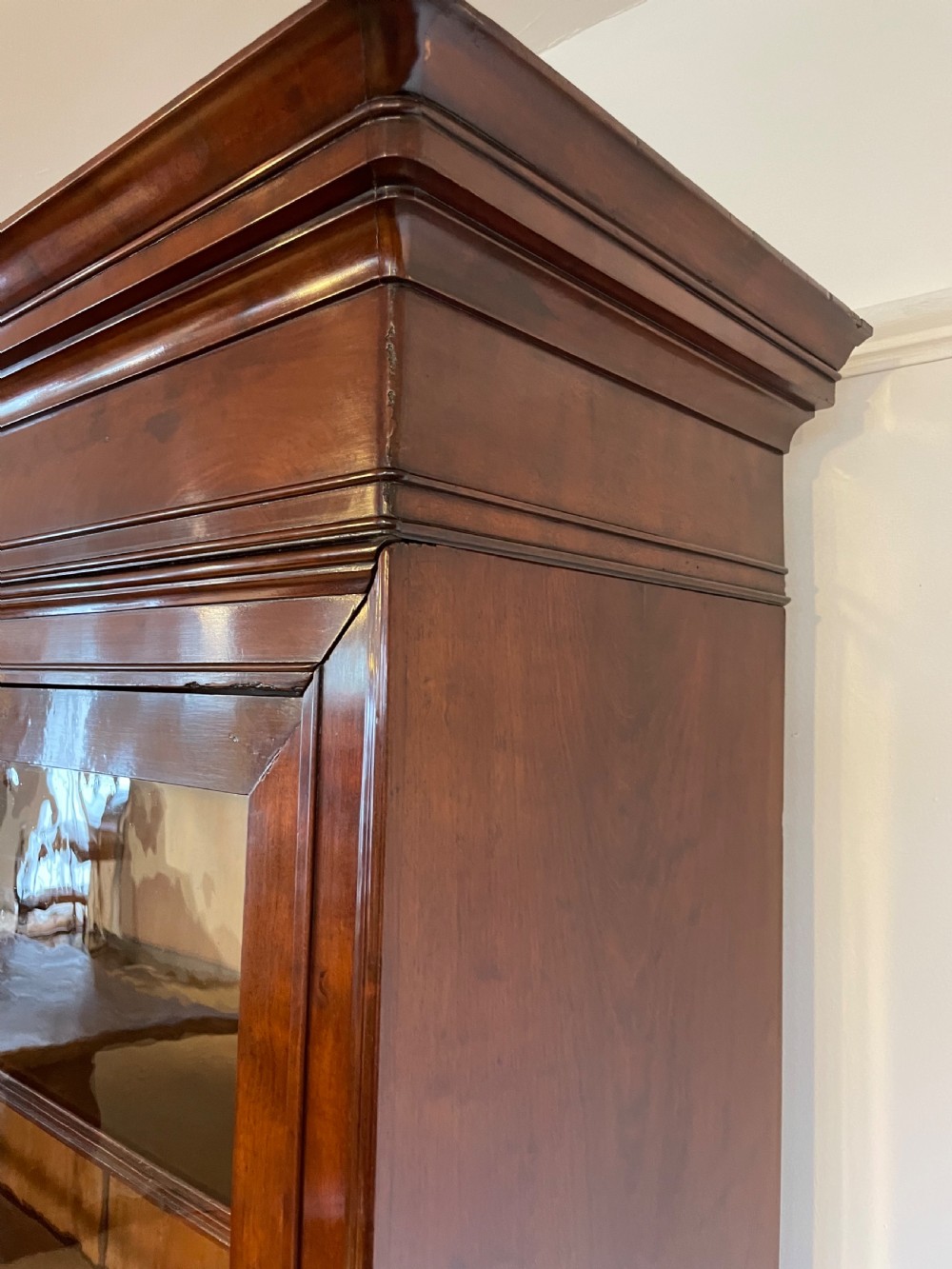 Mahogany 2 door bookcase  View VI