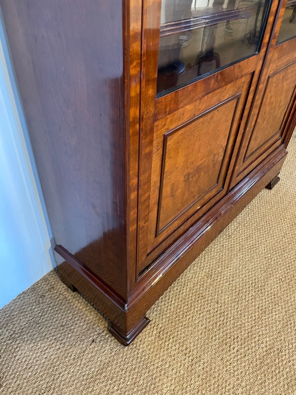 Mahogany 2 door bookcase  View VIII