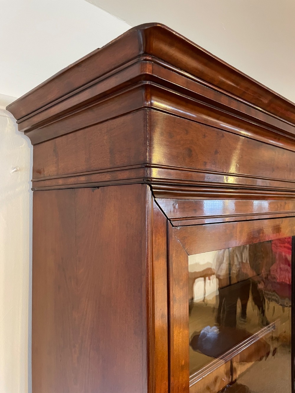 Mahogany 2 door bookcase  View X
