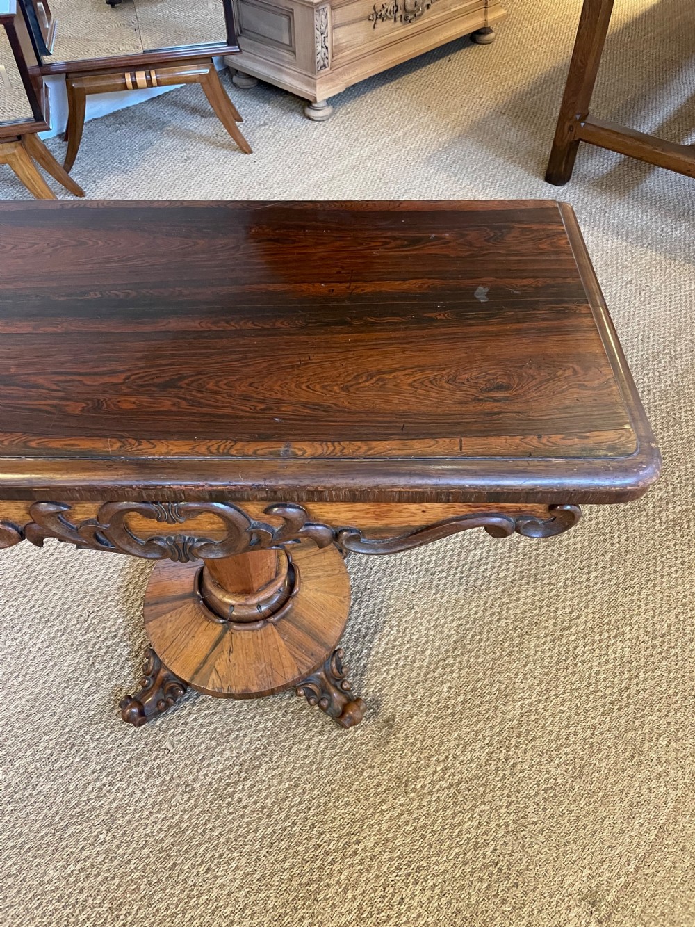 Victorian rosewood card table  View II