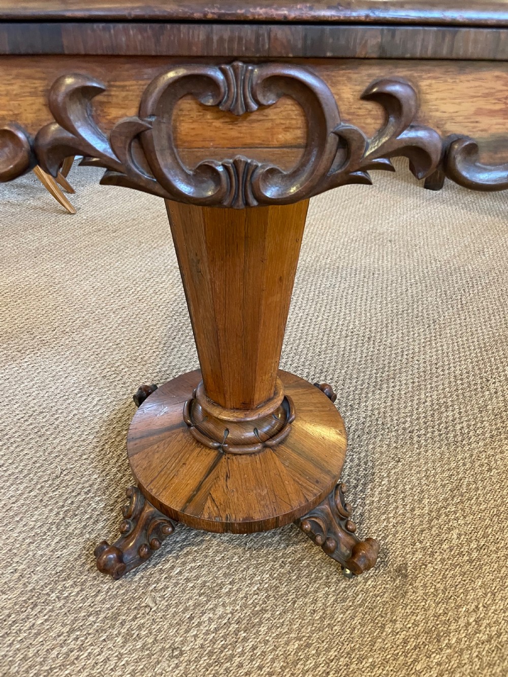 Victorian rosewood card table  View IV