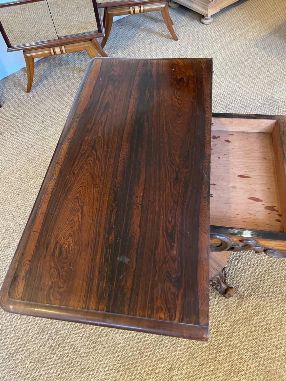 Victorian rosewood card table  View VII