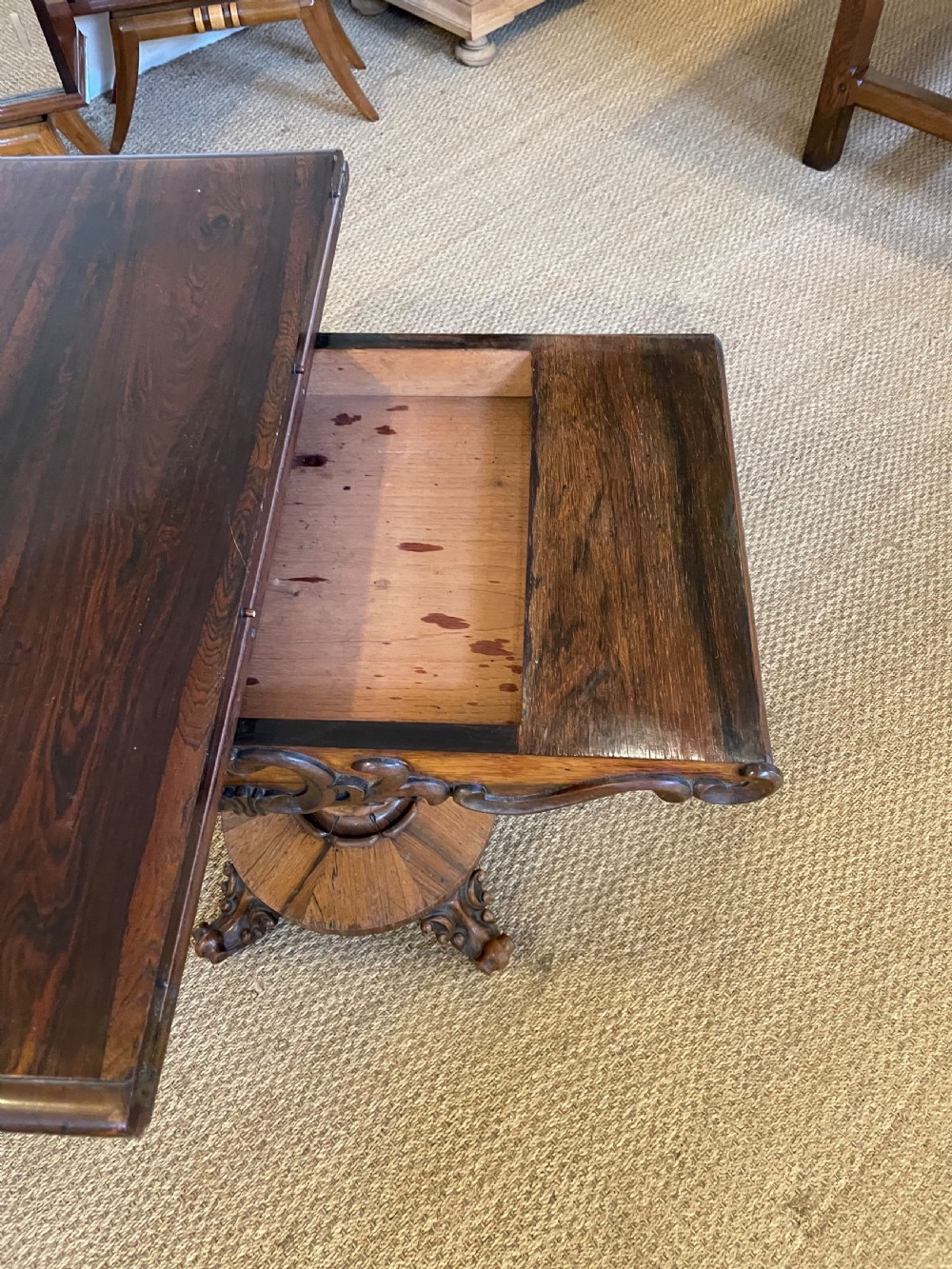 Victorian rosewood card table  View X