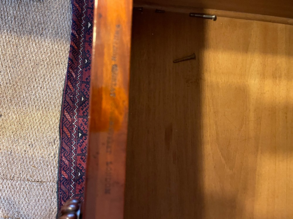Victorian flame mahogany linen press  View VII