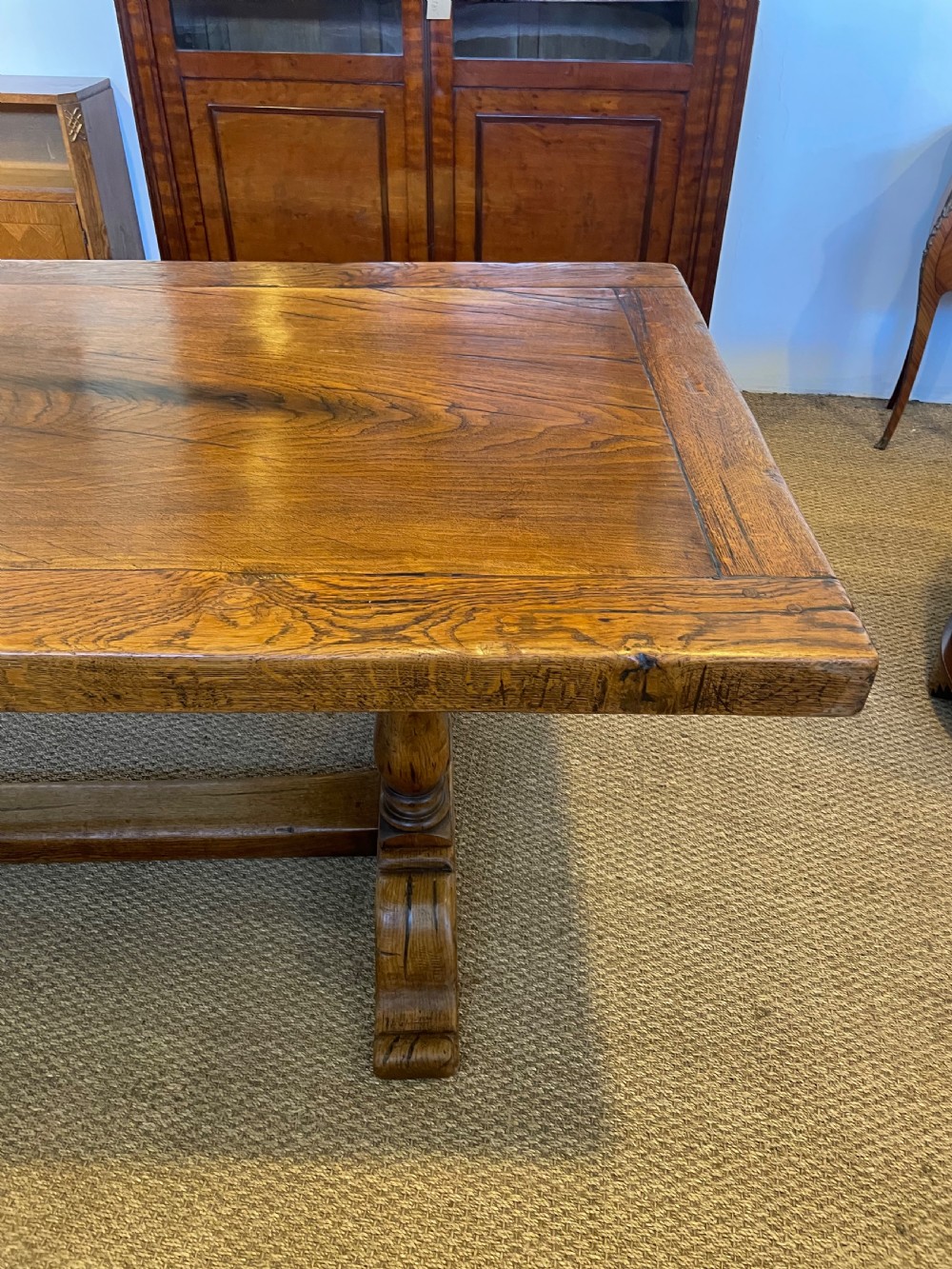 Oak refectory table  View V