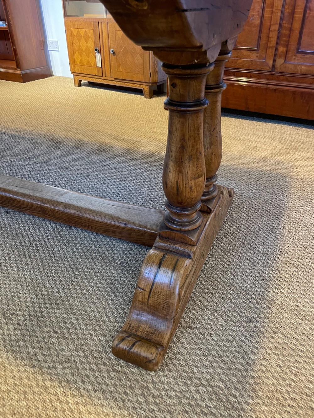 Oak refectory table  View VI