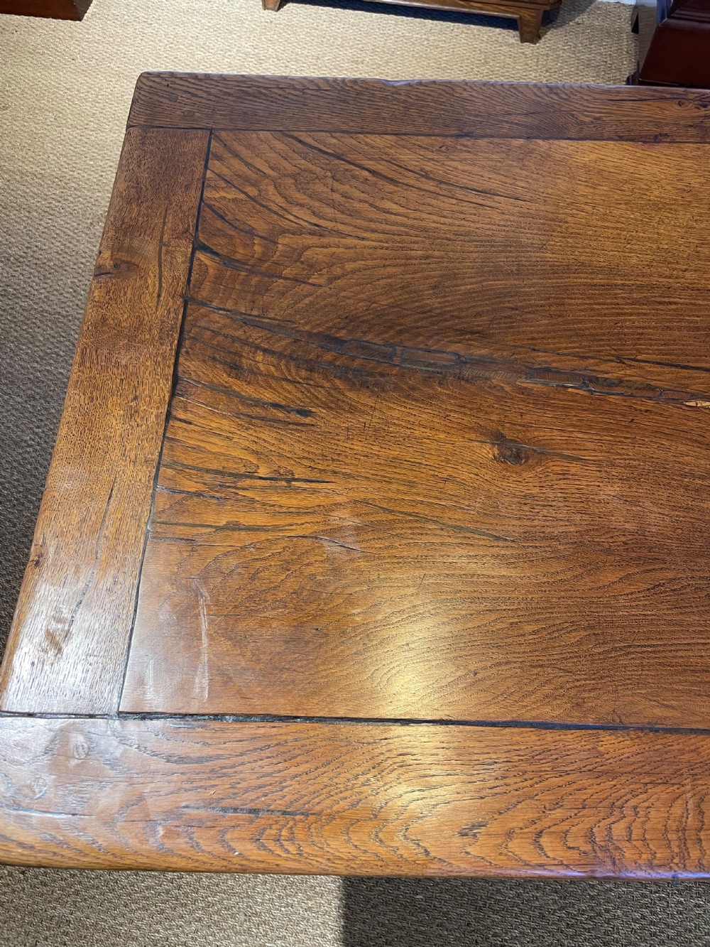 Oak refectory table  View XI