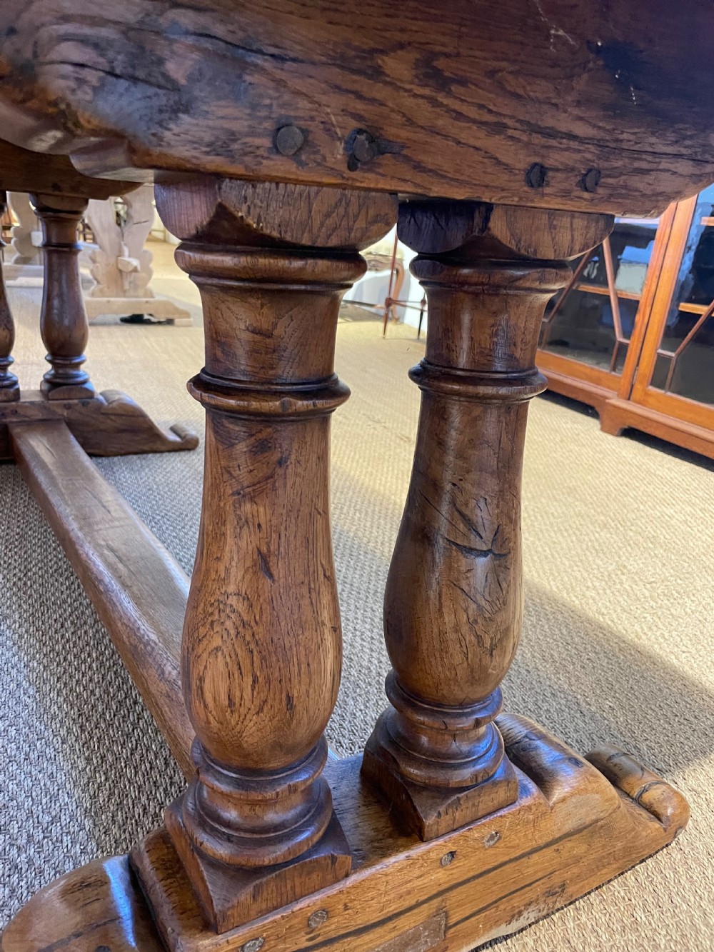 Oak refectory table  View XII
