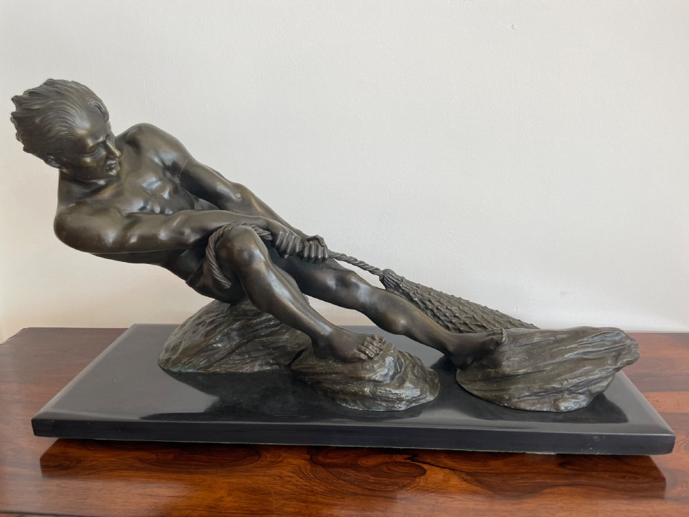 Art Deco bronze figure by Salvatore Melani 
