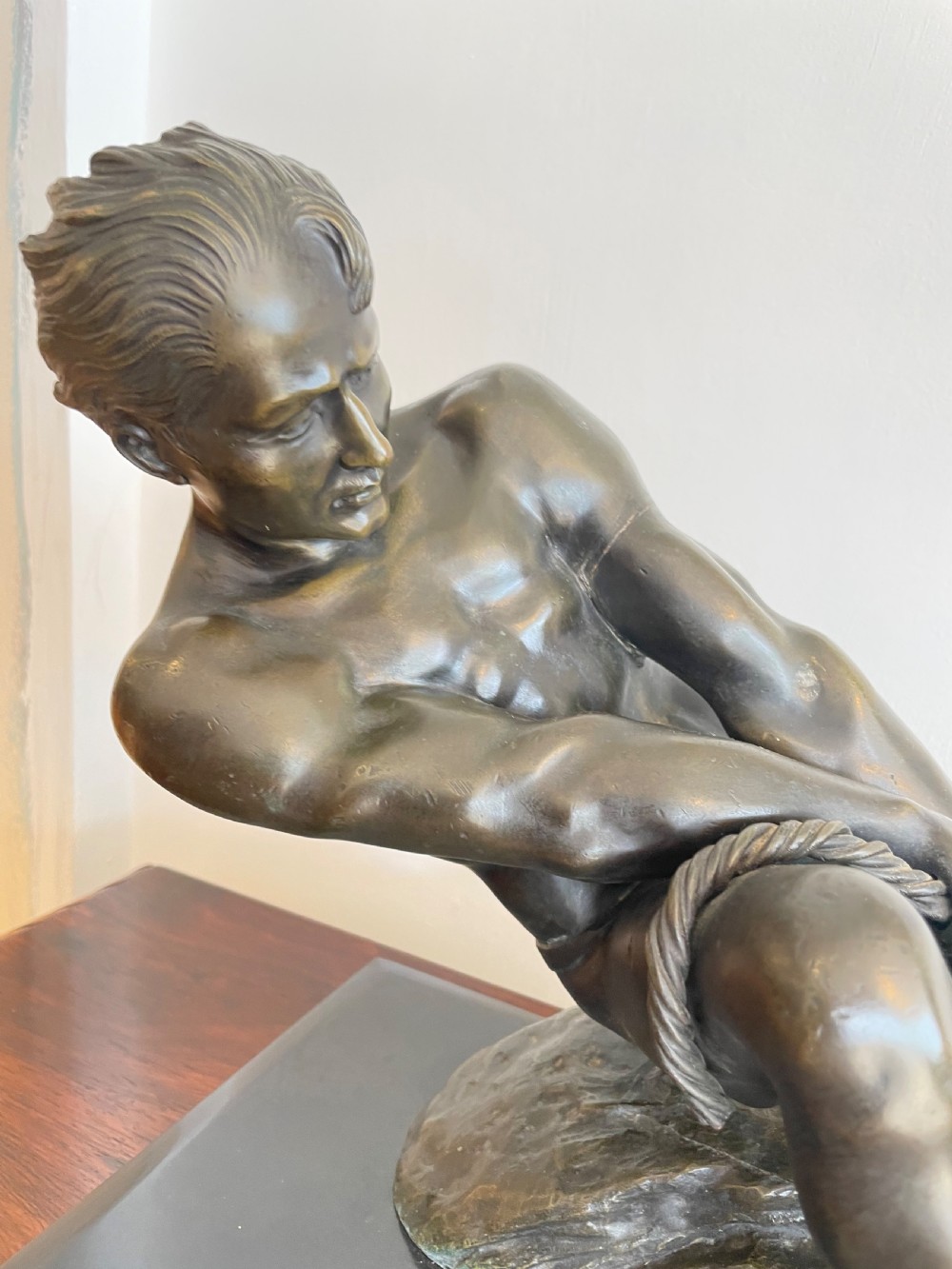 Art Deco bronze figure by Salvatore Melani  View II