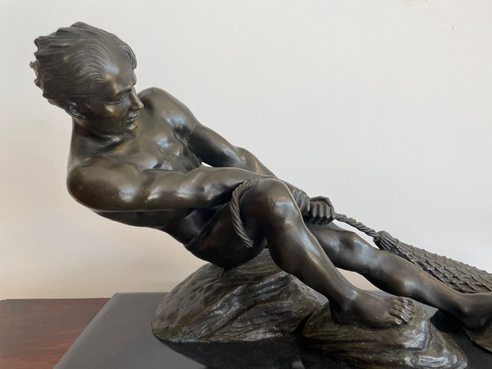 Art Deco bronze figure by Salvatore Melani  View III