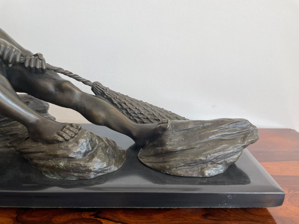 Art Deco bronze figure by Salvatore Melani  View IV