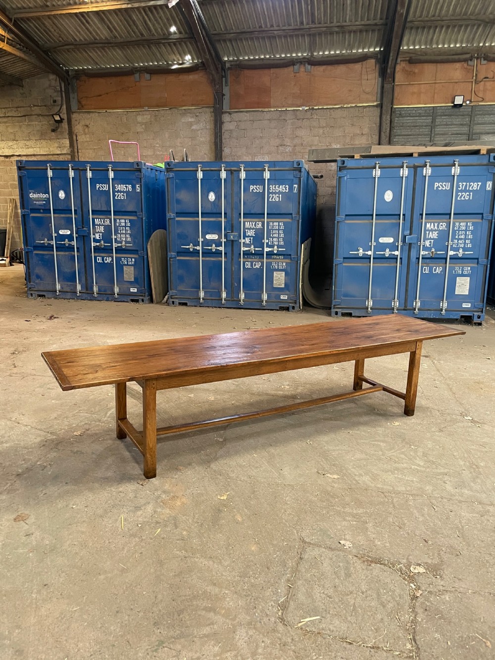 Oak farm house table 3.5 meters long 