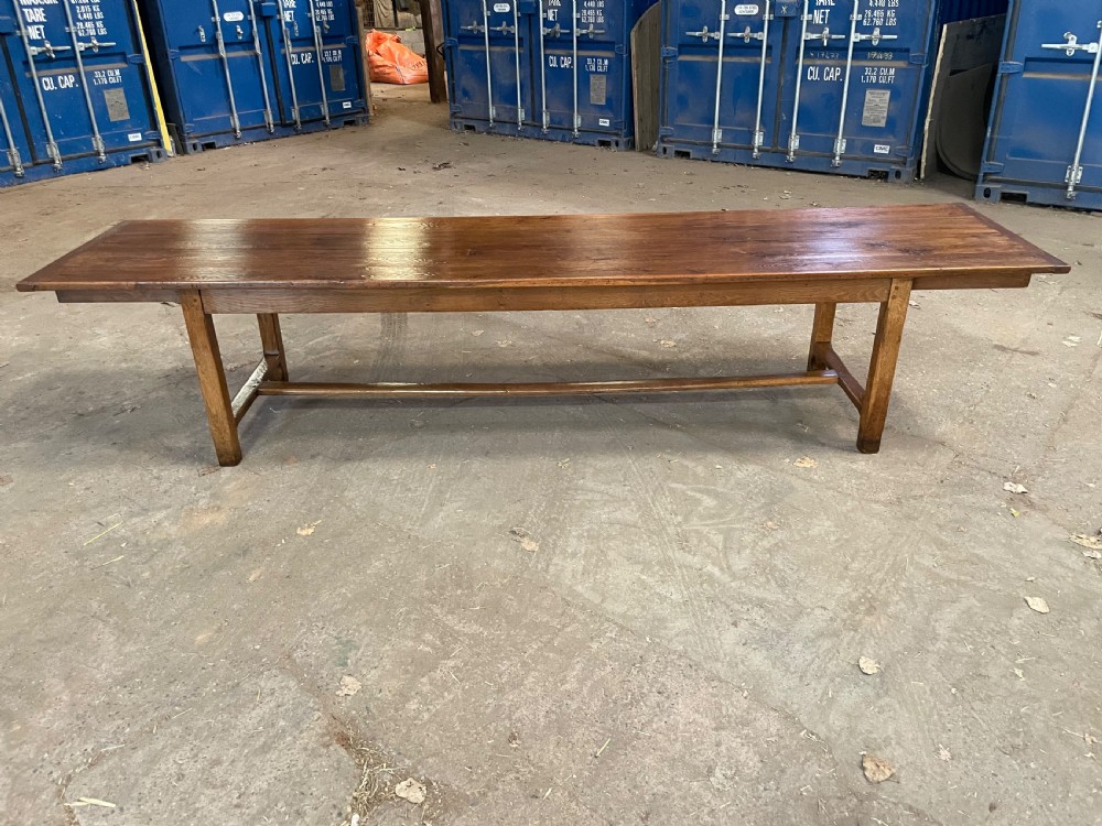 Oak farm house table 3.5 meters long  View X