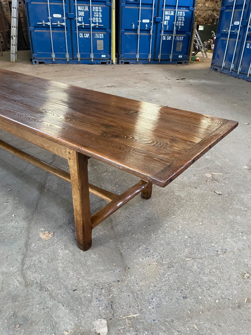 Oak farm house table 3.5 meters long  View XII
