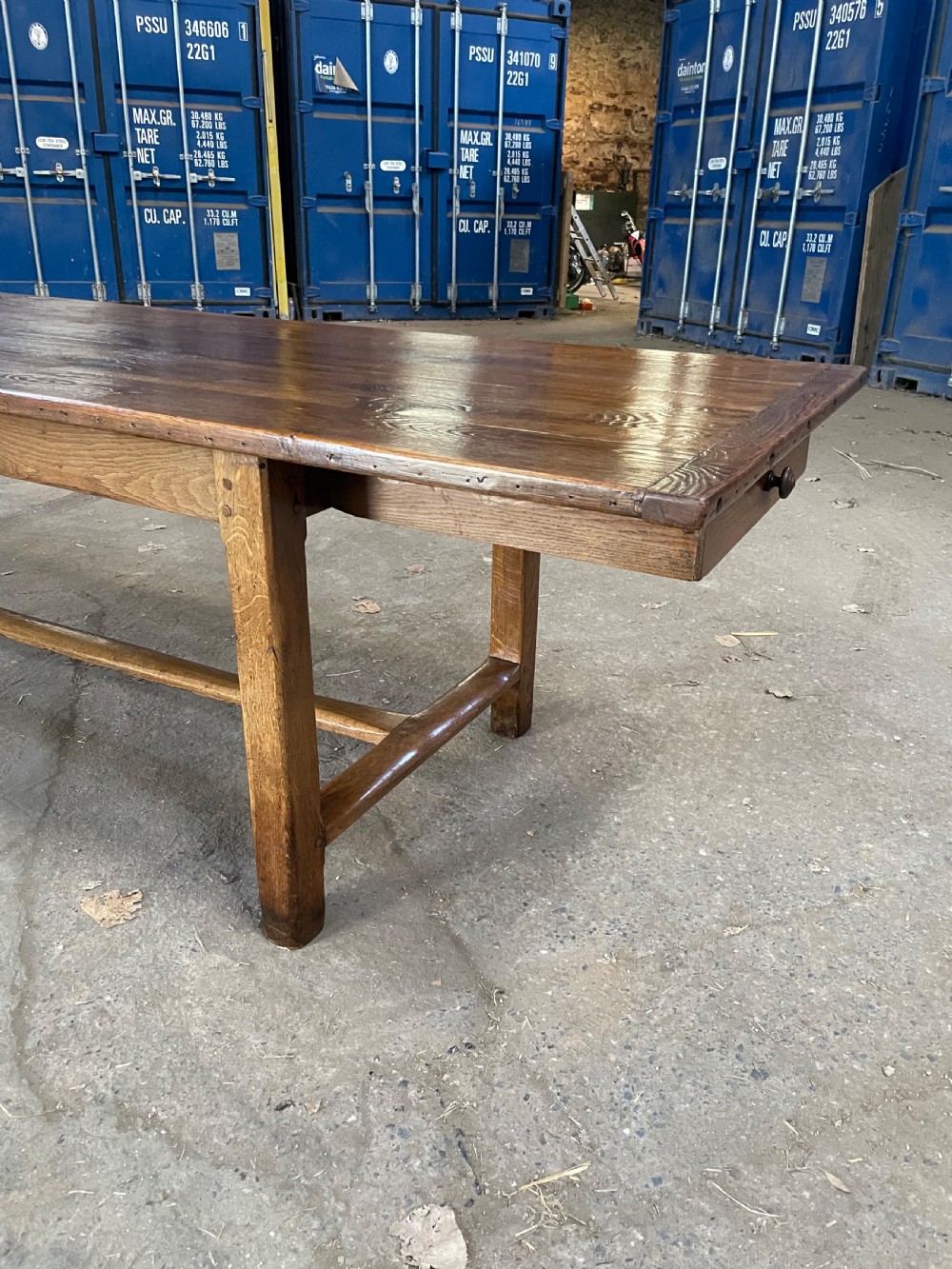 Oak farm house table 3.5 meters long  View XV