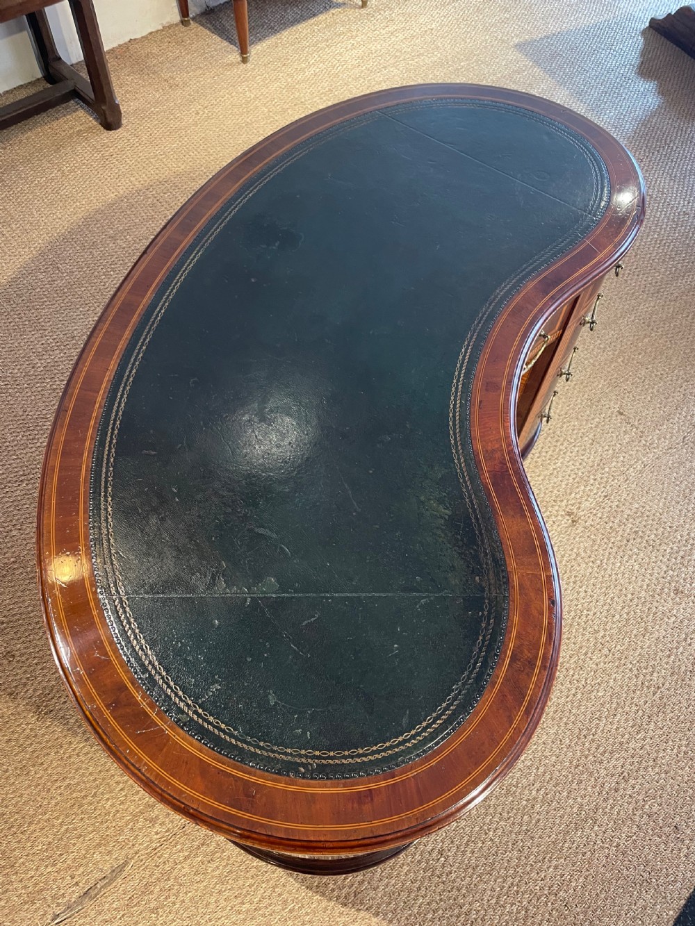 Antique kidney shaped desk  View VIII