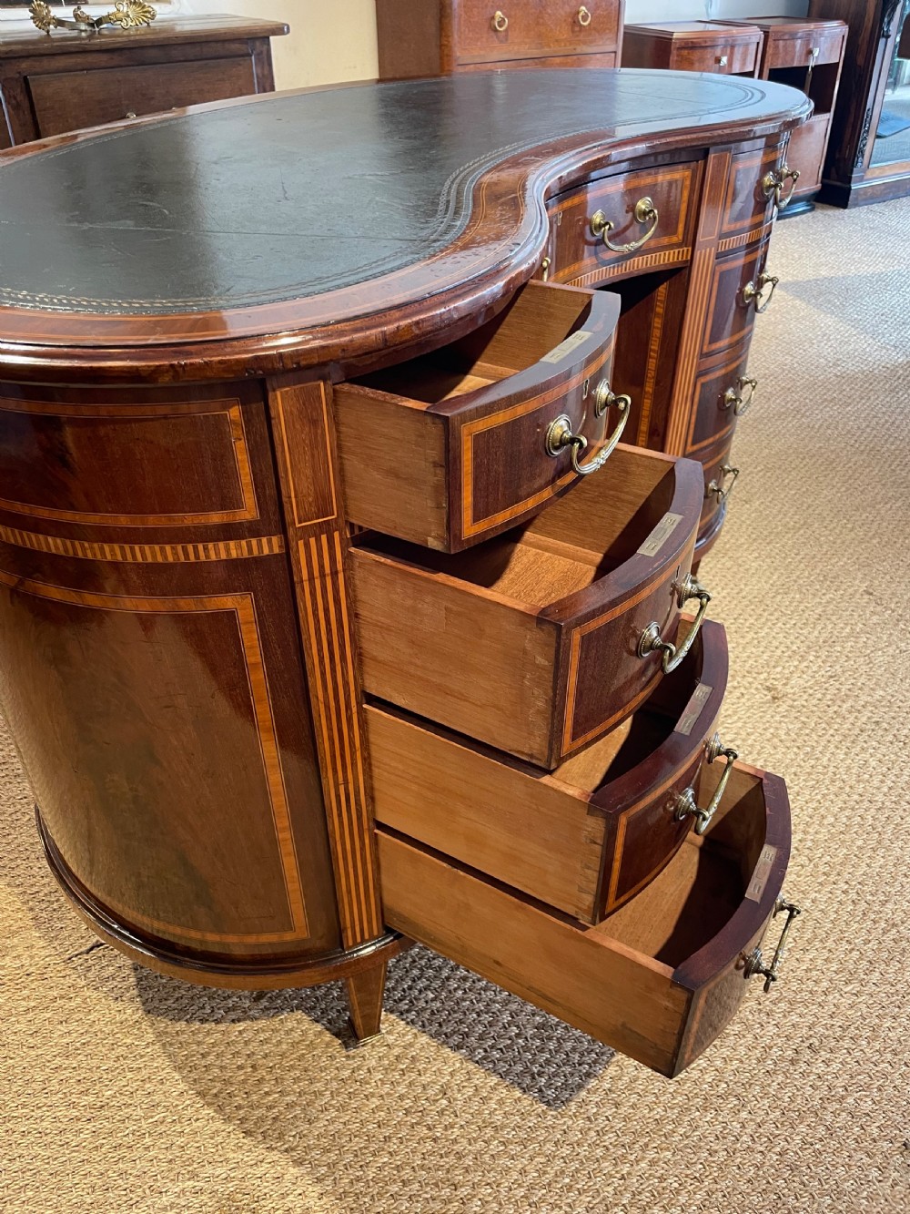 Antique kidney shaped desk  View X