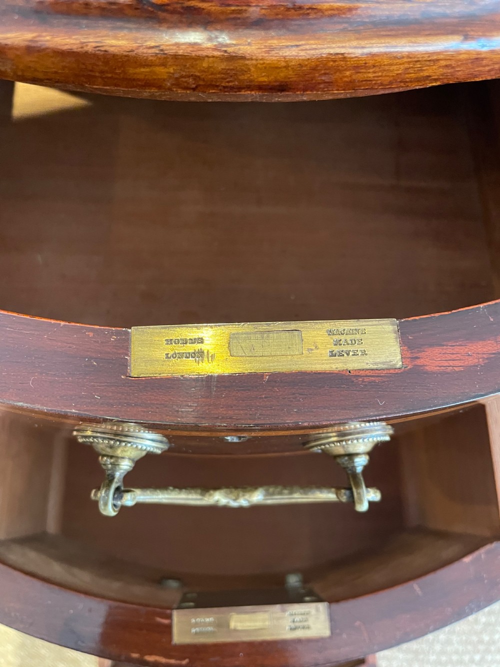 Antique kidney shaped desk  View XI