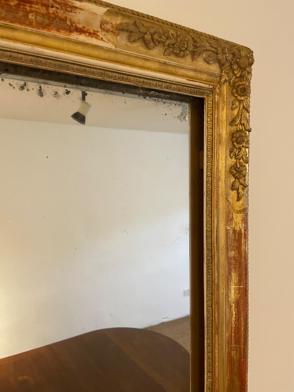 Small gilt mirror  26 “ x 34.5 “ H  View VII