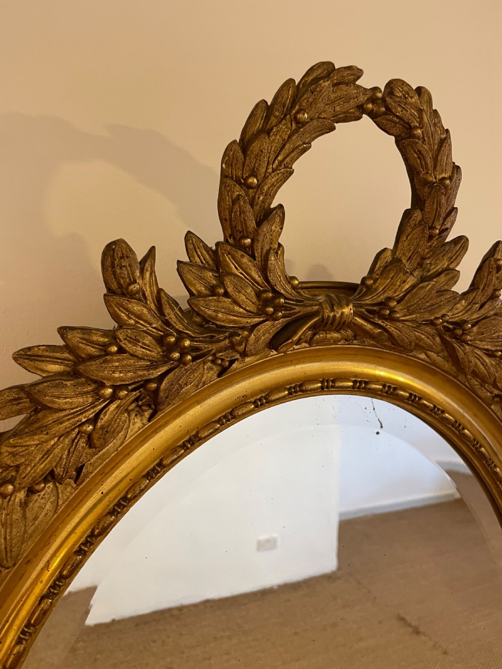 Napoleon III oval gilt mirror  View II